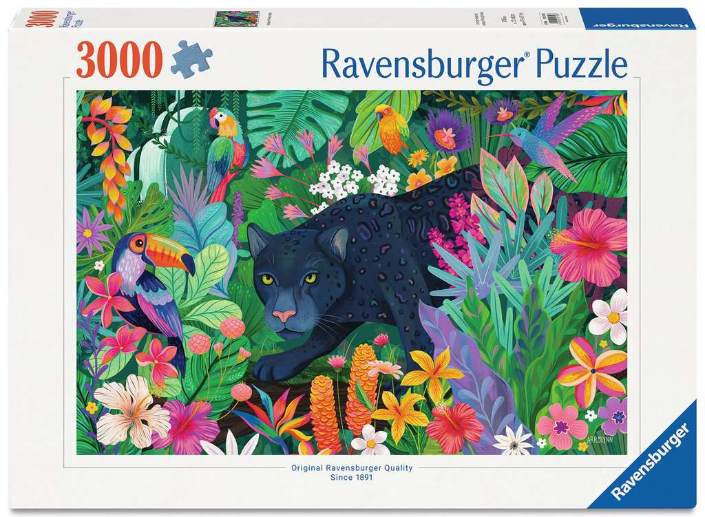 ** Pre-Order ** Panther in Flower Jungle - 3000 Piece Jigsaw Puzzle (Ravensburger)