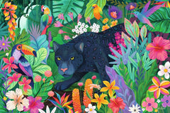Panther in Flower Jungle - 3000 Piece Jigsaw Puzzle (Ravensburger)