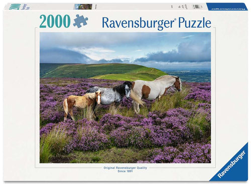 Wild Horses in the Heather - 2000 Piece Jigsaw Puzzle (Ravensburger)