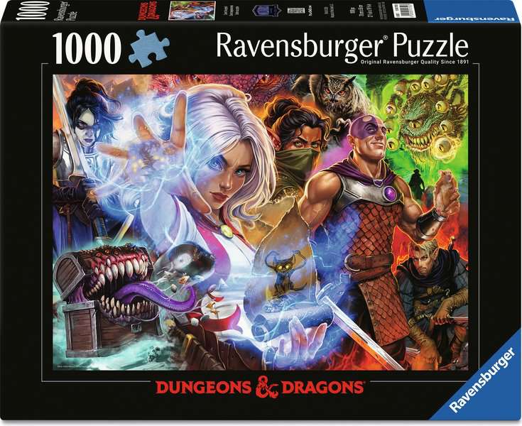 Dungeons & Dragons Quest Accepted - 1000 Piece Jigsaw Puzzle (Ravensburger) - Completed Puzzle