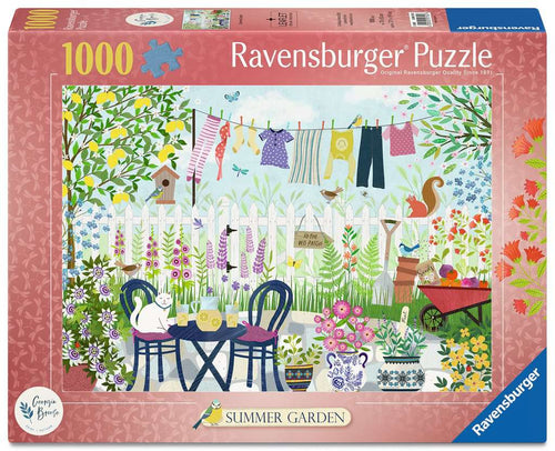 Summer Garden by Georgie Breeze - 1000 Piece Jigsaw Puzzle (Ravensburger) - Completed Puzzle