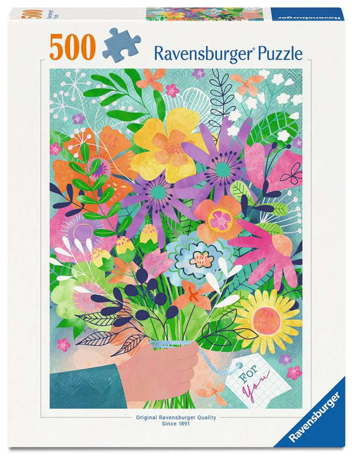 Flowers for You - 500 Piece Jigsaw Puzzle (Ravensburger) - Completed Puzzle