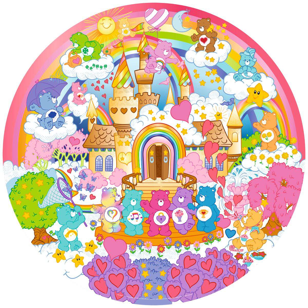 Artwork: Care Bears, Circular - 500 Piece Jigsaw Puzzle (Ravensburger)