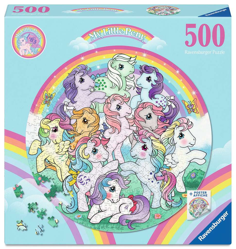 ** Pre-Order ** My Little Pony - 500 Piece Circular Jigsaw Puzzle (Ravensburger)