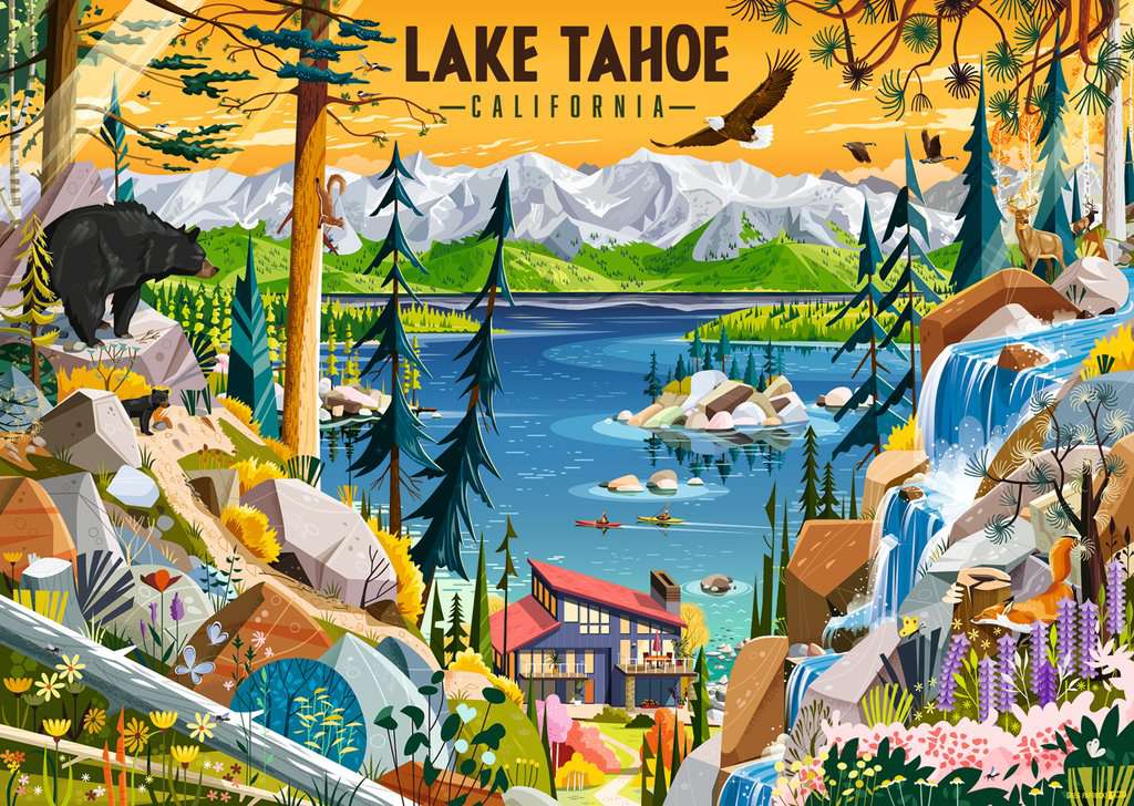 ** Pre-Order ** Sacred Lake Tahoe - US Puzzle Championships - 1000 Piece Jigsaw Puzzle (Ravensburger)