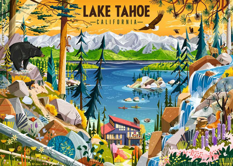 Sacred Lake Tahoe - US Puzzle Championships - 1000 Piece Jigsaw Puzzle (Ravensburger)