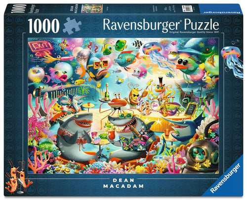 Ocean Lounge by Dean MacAdam - US Puzzle Championships - 1000 Piece Jigsaw Puzzle (Ravensburger) - Completed Puzzle