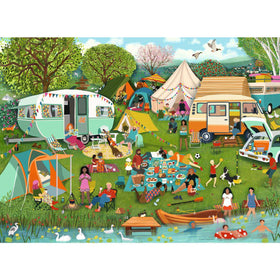 Camping Adventures by Angela Holland - 500 Piece Jigsaw Puzzle (Ravensburger)