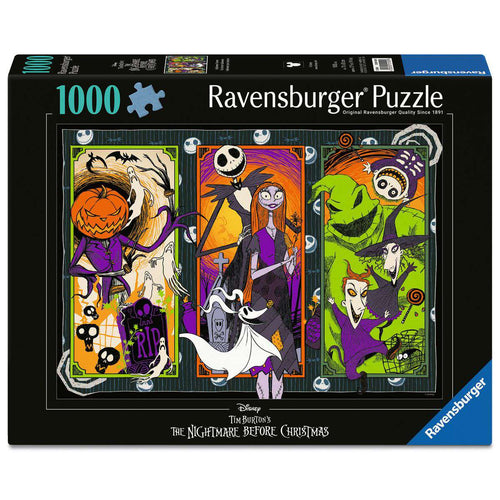 ** Pre-Order ** Tim Burton's The Nightmare Before Christmas - 1000 Piece Jigsaw Puzzle (Ravensburger) - Completed Puzzle