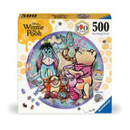 ** Pre-Order ** Winnie the Pooh, Circular - 100 Years of Wonder - 500 Piece Round Jigsaw Puzzle (Ravensburger) - Completed Puzzle