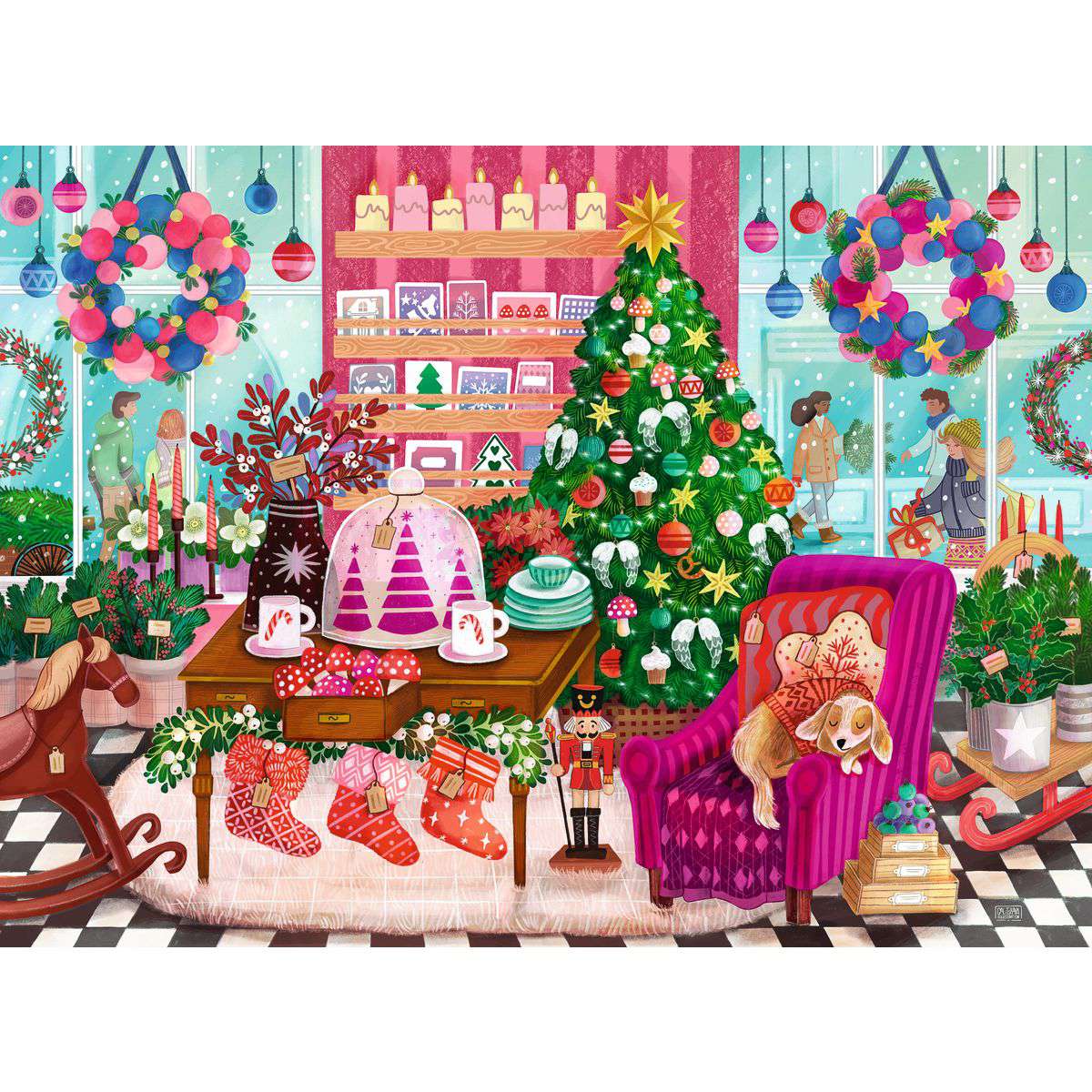 ** Pre-Order ** Christmas at Home 2026 Advent Calendar - 24 x 56 Piece Jigsaw Puzzle (Ravensburger) - Completed Puzzle