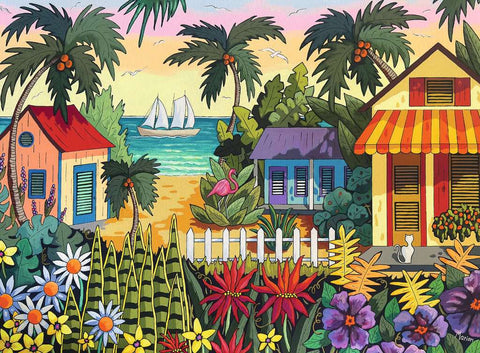 Artwork: Tropical Vibes – 500 Piece Jigsaw Puzzle (Ravensburger)
