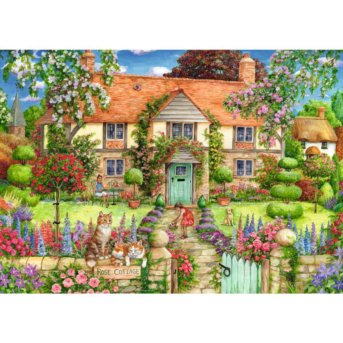 ** Pre-Order ** Rose Cottage - 1000 Piece Jigsaw Puzzle (Ravensburger)