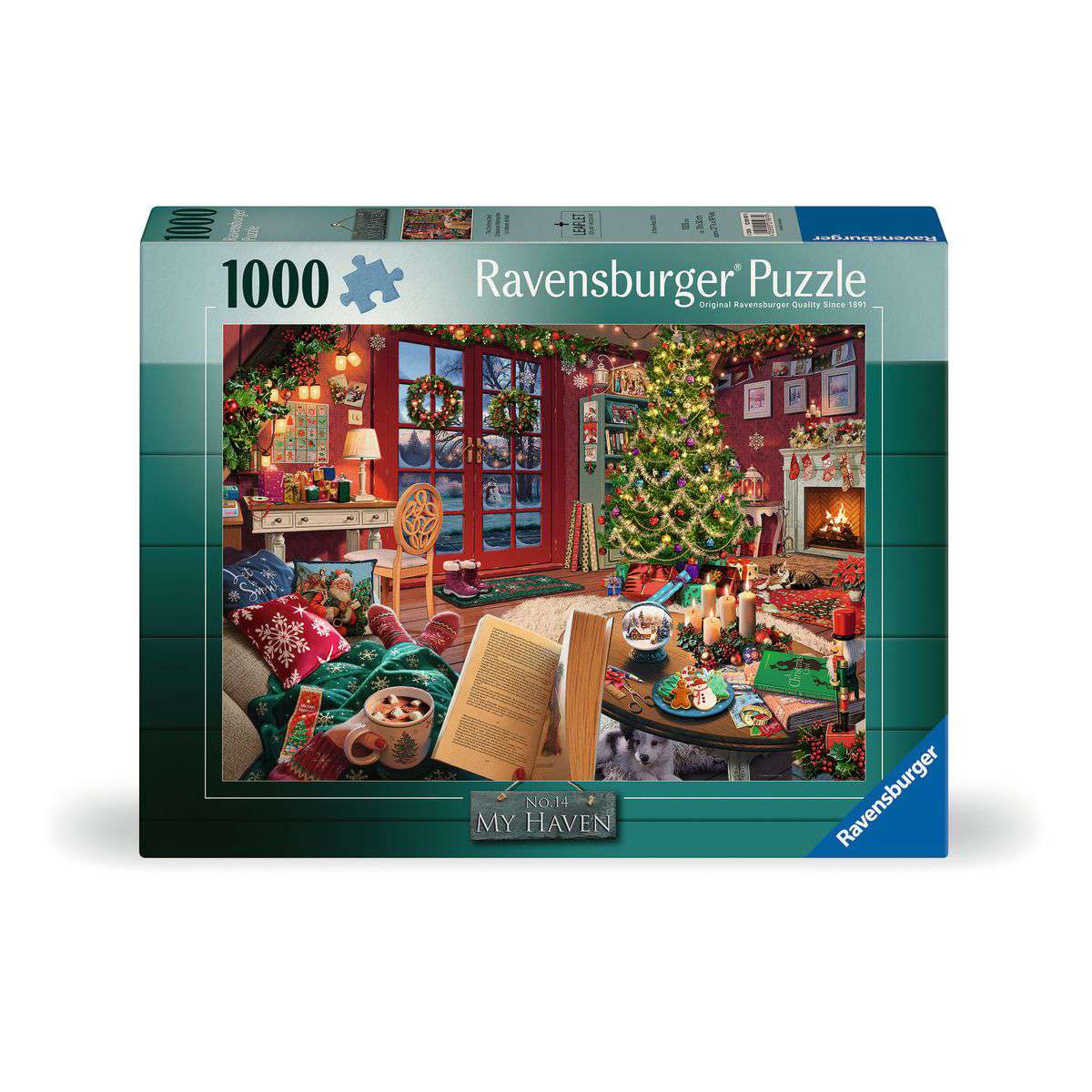 ** Pre-Order ** My Haven No.14 - Christmas Shed - 1000 Piece Jigsaw Puzzle (Ravensburger) - Completed Puzzle