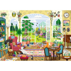 Summer Garden Parlour by Emma Allen - 1000 Piece Jigsaw Puzzle (Ravensburger)