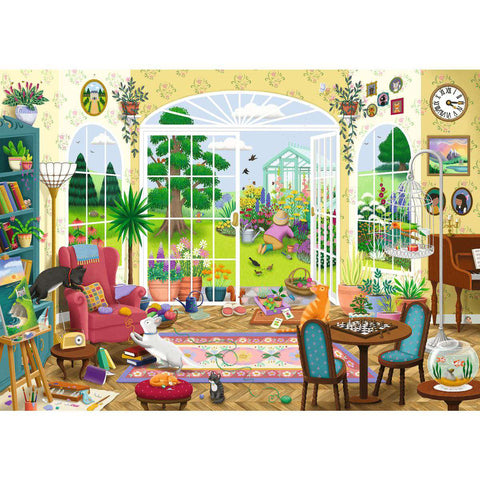 ** Pre-Order ** Summer Garden Parlour by Emma Allen - 1000 Piece Jigsaw Puzzle (Ravensburger)