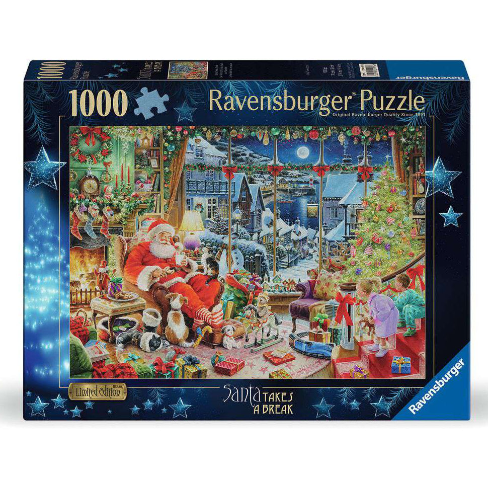 Christmas Limited Edition No.30 - Santa takes a break - 1000 Piece Jigsaw Puzzle (Ravensburger)