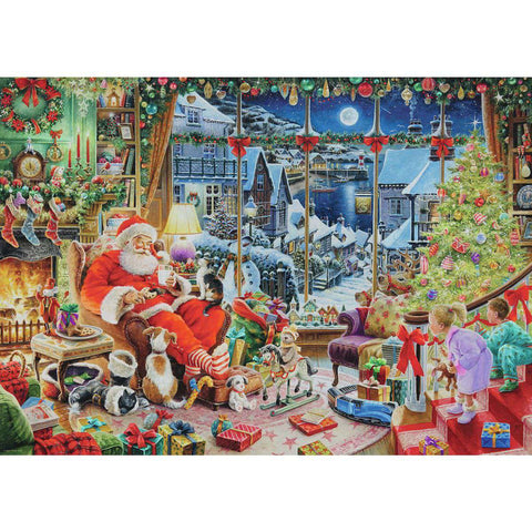 Artwork: Christmas Limited Edition No.30 - Santa takes a break - 1000 Piece Jigsaw Puzzle (Ravensburger)