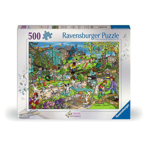 ** Pre-Order ** Seaside Allotment by Emma Joustra - 500 Piece Jigsaw Puzzle (Ravensburger) - Completed Puzzle