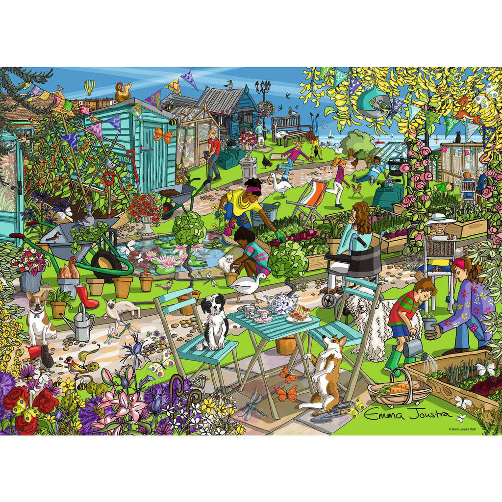 ** Pre-Order ** Seaside Allotment by Emma Joustra - 500 Piece Jigsaw Puzzle (Ravensburger)