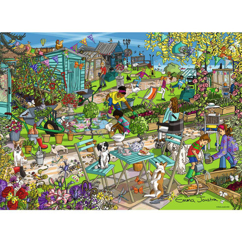 ** Pre-Order ** Seaside Allotment by Emma Joustra - 500 Piece Jigsaw Puzzle (Ravensburger)