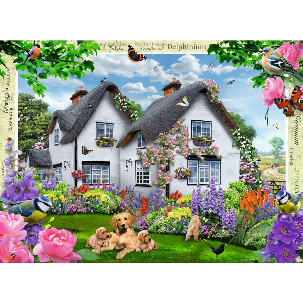 ** Pre-Order ** Happy Days No.10 Country Gardens - 4 x 500 Piece Jigsaw Puzzle (Ravensburger) - Image 4