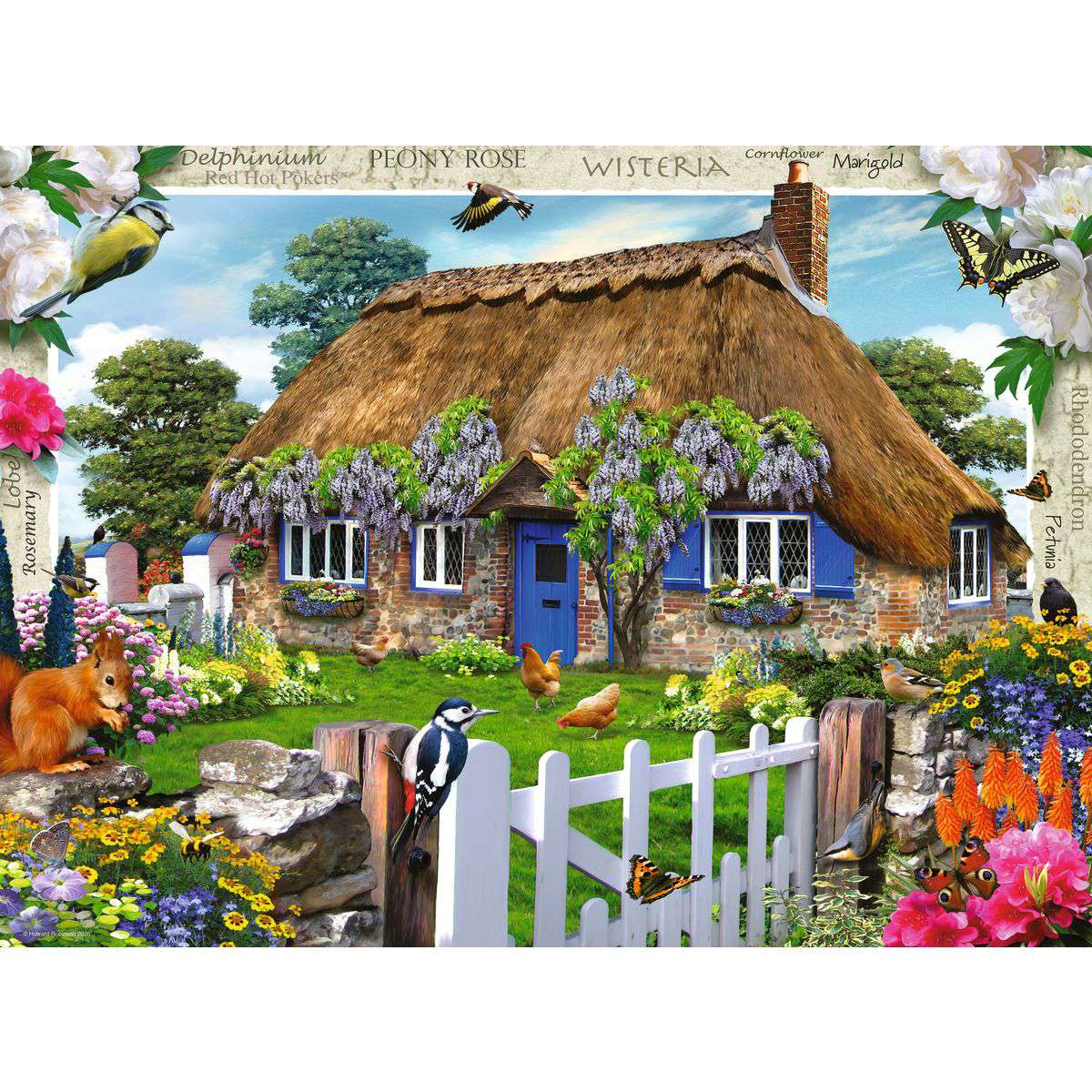 ** Pre-Order ** Happy Days No.10 Country Gardens - 4 x 500 Piece Jigsaw Puzzle (Ravensburger) - Image 5