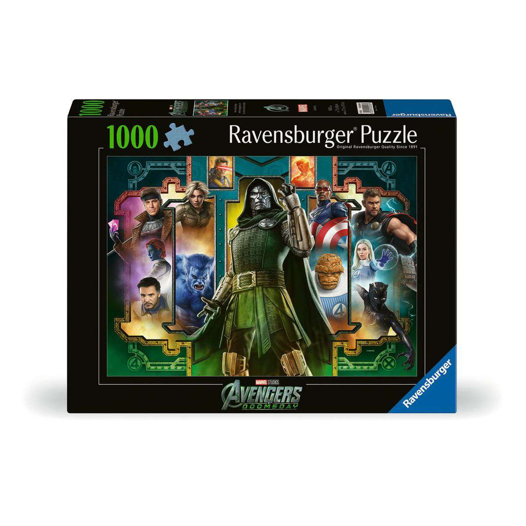 Box, straight on: Marvel Avengers Doomsday - 1000 Piece Jigsaw Puzzle (Ravensburger)