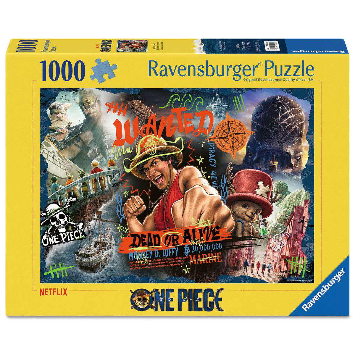 ** Pre-Order ** One Piece (Netflix) - 1000 Piece Jigsaw Puzzle (Ravensburger) - Completed Puzzle