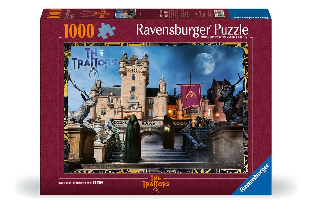 Box, straight on: The Traitors: The Castle at Night – 1000 Piece Jigsaw Puzzle (Ravensburger)