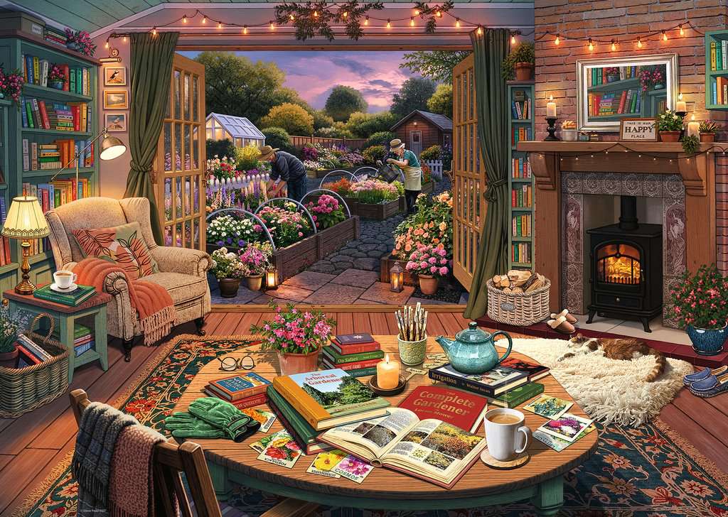 Artwork: My Haven No.15, The Reading Room – 1000 Piece Jigsaw Puzzle (Ravensburger)