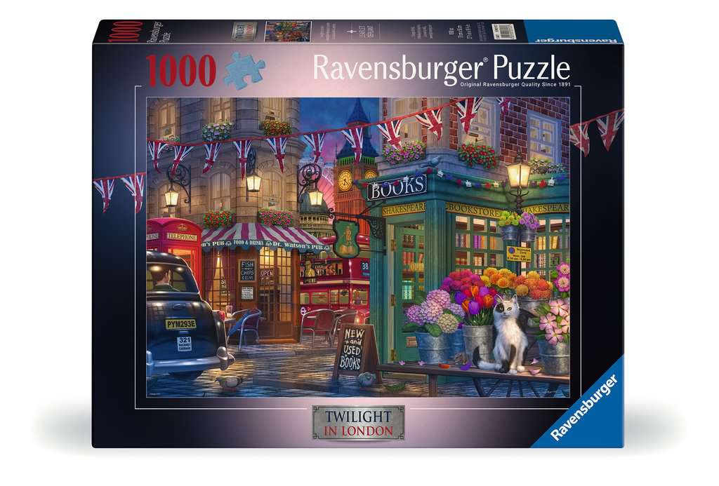 Box, straight on: Twilight in London – 1000 Piece Jigsaw Puzzle (Ravensburger)