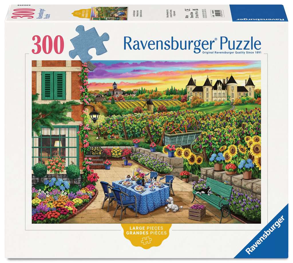 Box, straight on: Loire Valley Vineyards – 300 XL Piece Jigsaw Puzzle (Ravensburger)