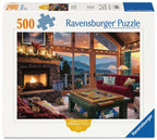 Box, straight on: Mountainside Puzzling – 500 XL Piece Jigsaw Puzzle (Ravensburger)