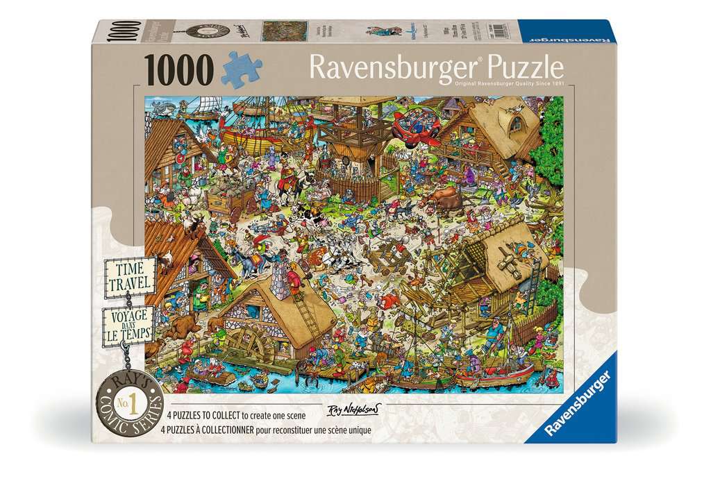 Box, straight on: Ray's Comic Series - Time Travel No.1 Classic Era – 1000 Piece Jigsaw Puzzle (Ravensburger)