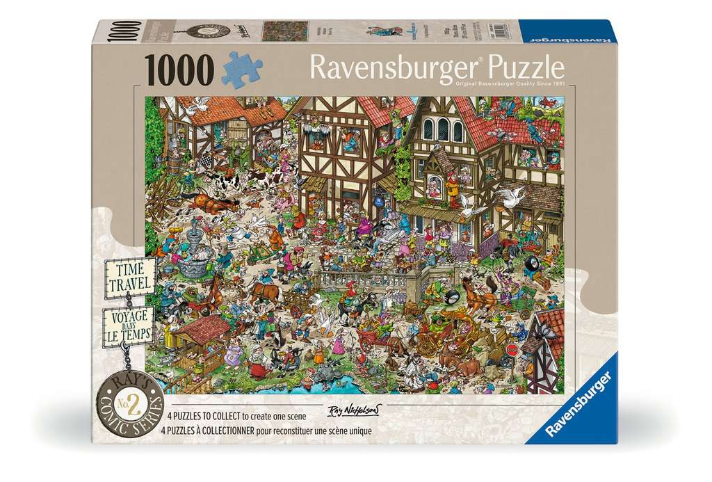 Box, straight on: Ray's Comic Series - Time Travel No.2 Middle Ages – 1000 Piece Jigsaw Puzzle (Ravensburger)