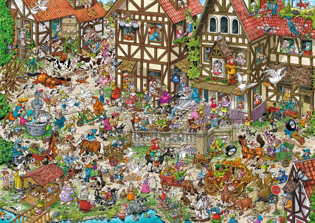 Artwork: Ray's Comic Series - Time Travel No.2 Middle Ages – 1000 Piece Jigsaw Puzzle (Ravensburger)