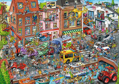 Artwork: Ray's Comic Series - Time Travel No.3 Modern Times (New Edition) – 1000 Piece Jigsaw Puzzle (Ravensburger)