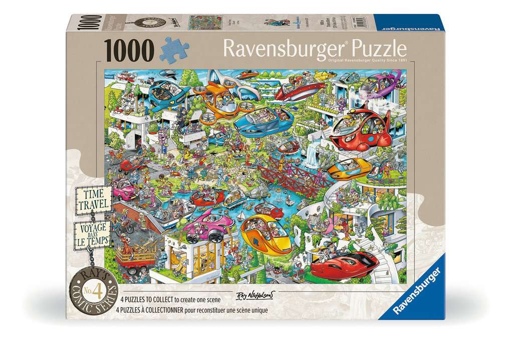 Box, straight on: Ray's Comic Series - Time Travel No.4 Future Times – 1000 Piece Jigsaw Puzzle (Ravensburger)