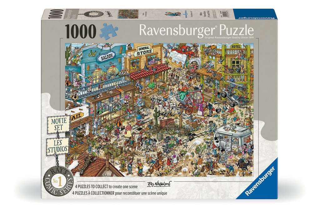 Box, straight on: Ray's Comic Series - The Movie Set No.1 Western – 1000 Piece Jigsaw Puzzle (Ravensburger)