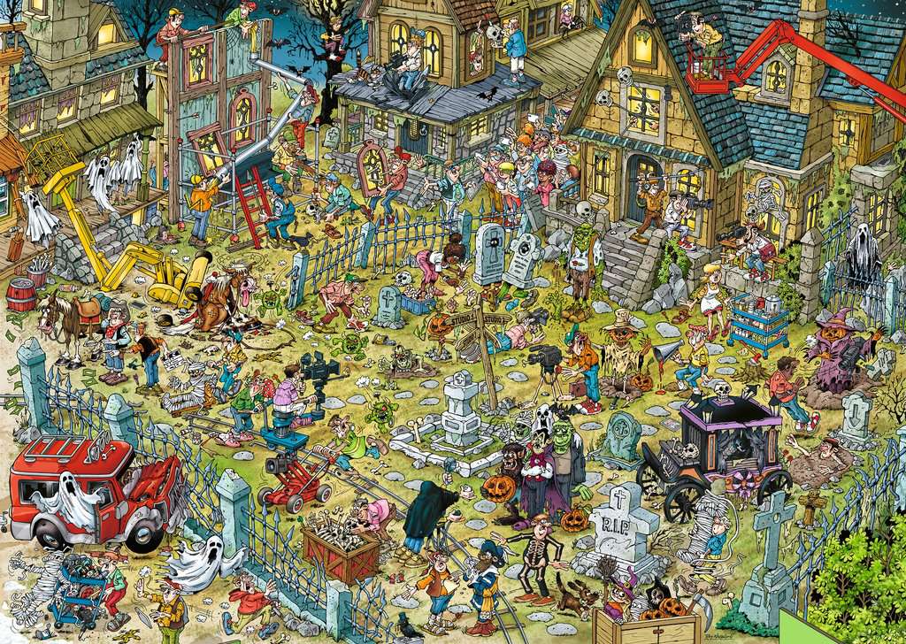 Artwork: Ray's Comic Series - The Movie Set No.2 Haunted – 1000 Piece Jigsaw Puzzle (Ravensburger)