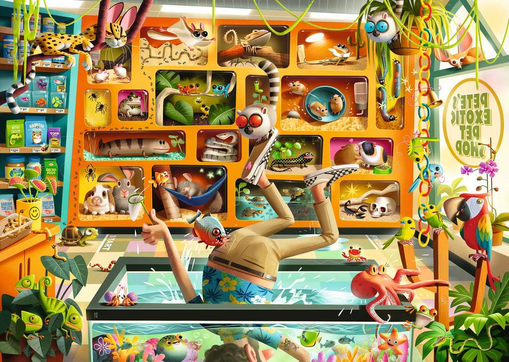 Artwork: The Pet Shop Owner – 1000 Piece Jigsaw Puzzle (Ravensburger)