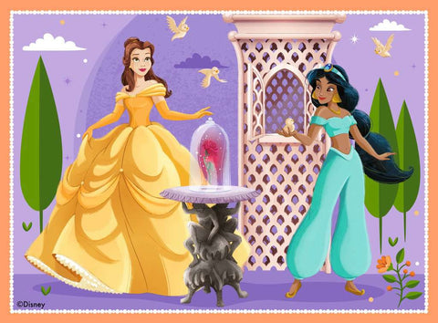 Artwork, puzzle 1 of 4: Disney Princess: Princess Friends – 4 in a Box (12, 16, 20, 24 Piece) Jigsaw Puzzles (Ravensburger)