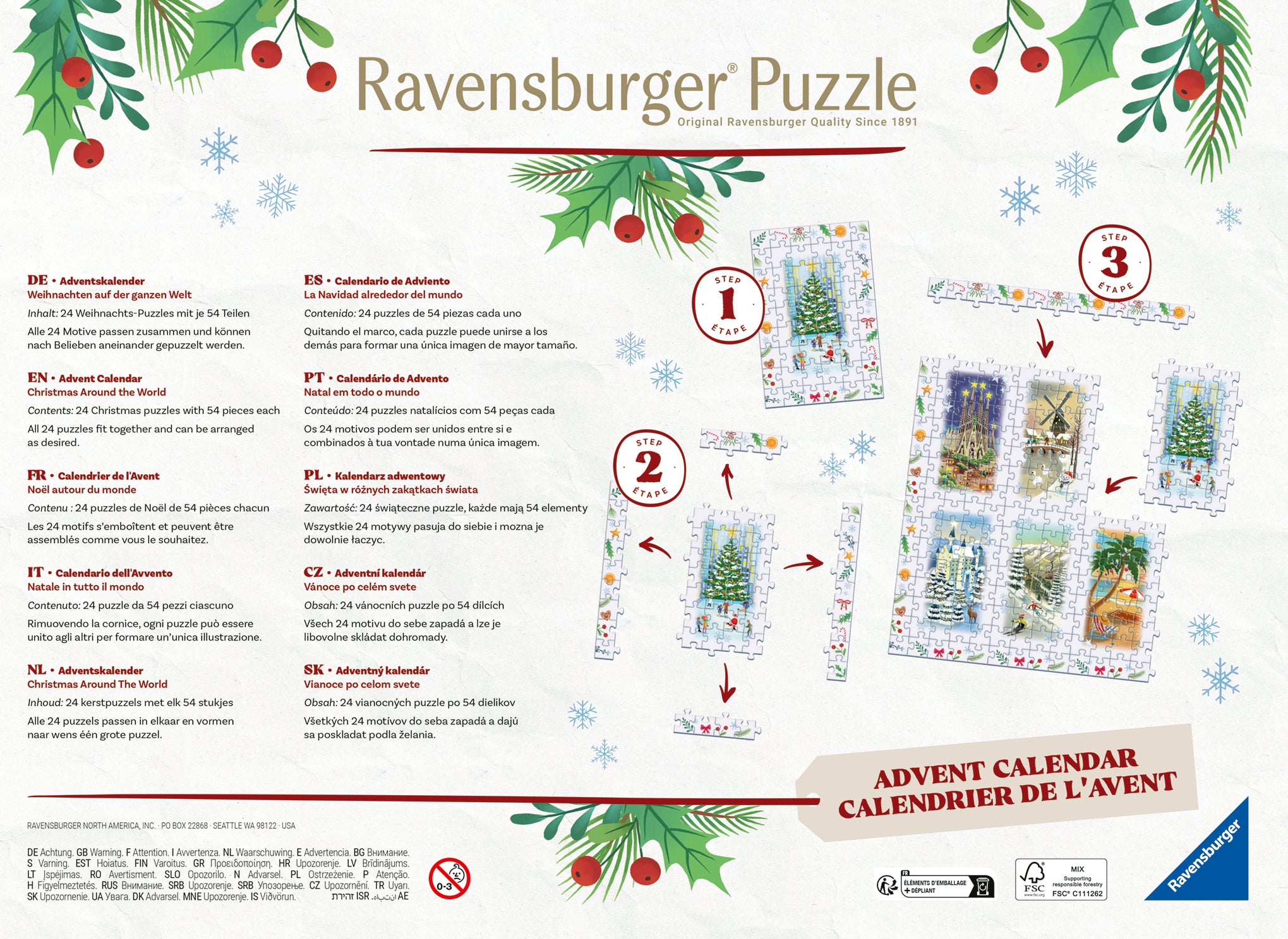 Christmas Puzzle Advent Calendar – Jigsaw Puzzle (Ravensburger)