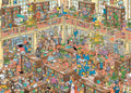 The Library by Jan van Haasteren - 500 XL Piece Jigsaw Puzzle (Jumbo)