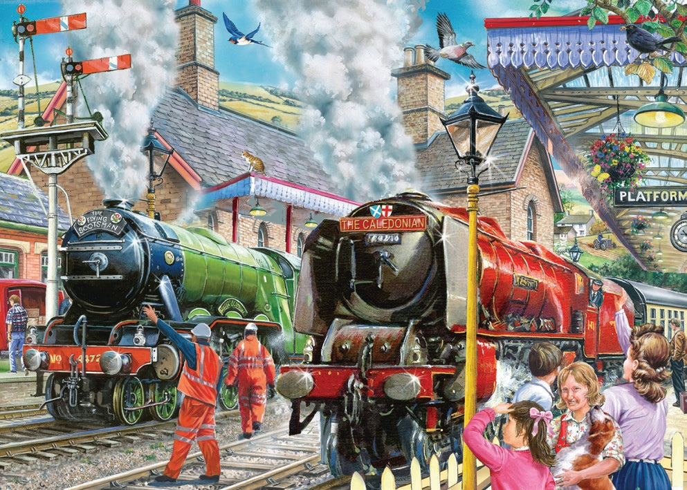 Artwork: Checking the Line – 1000 Piece Jigsaw Puzzle (House of Puzzles)