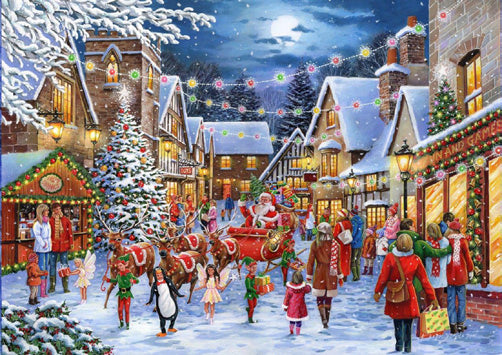 Christmas Shopping – 4 x 500 Piece Jigsaw Puzzle (HOP)