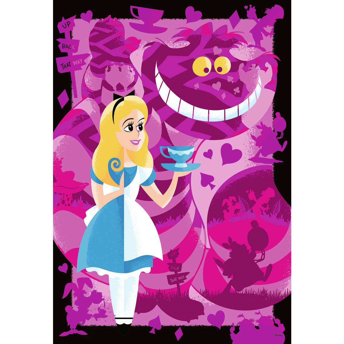 Artwork: Disney 100th Anniversary Alice in Wonderland – 300 Piece Jigsaw Puzzle (Ravensburger)