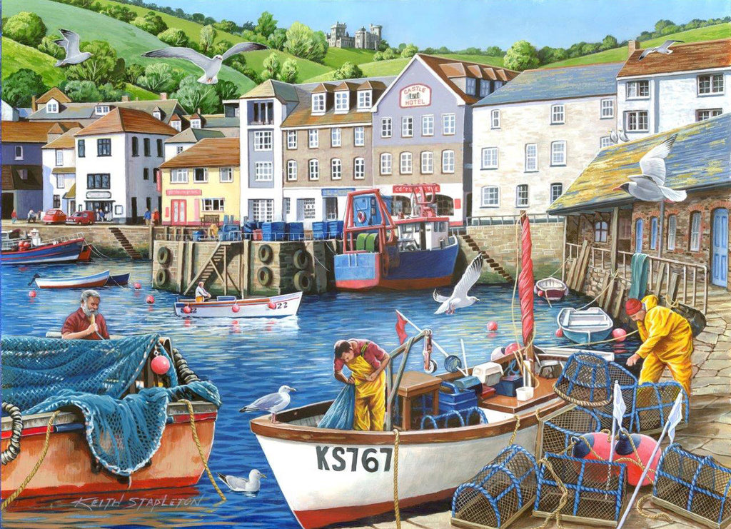 Days At The Dock – 4 x 500 Piece Jigsaw Puzzle (HOP)