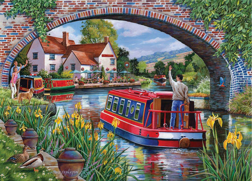 Cruising The Canals – 4 x 500 Piece Jigsaw Puzzle (HOP) - Image 2